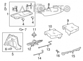 Plafonul de iluminare a portbagajului pentru Lexus ES350 07-12