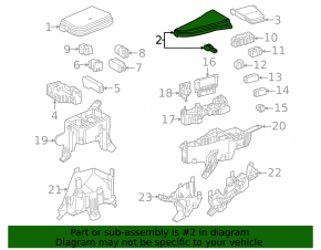 Capac cutie de siguranțe sub capotă, fabricat în Japonia, pentru Lexus RX350h RX450h 23-26