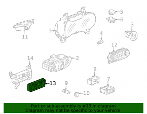 A/C HEATER CLIMATE CONTROL MODULE Chevrolet Bolt EUV 22-23