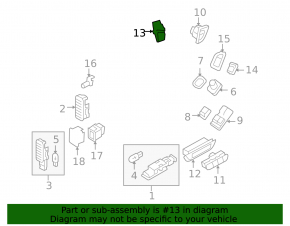 Кнопка выключения BSM Audi Q5 8R 09-17