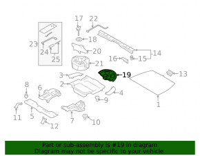 Пенопласт под запаску Subaru Forester 14-18 SJ