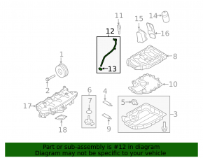 Трубка масляного щупа Audi A4 B8 08-16 2.0T