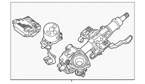 Рулевая колонка c ЭУР Kia Niro 19-22 EV