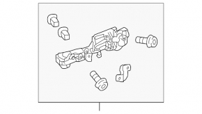 Механизм ручки двери передней правой Lexus RX350 RX450h 16-22