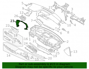 Обрамление щитка приборов Kia K5 21-24 черное