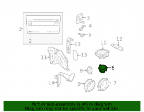 Динамик торпедный Subaru Outback 10-14