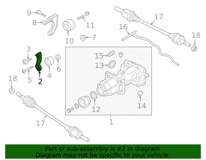 Montare reductor spate stânga față Ford Fusion mk5 13-20