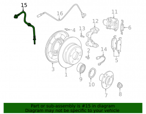 Furtun de frână spate stânga BMW X3 E83 03-10