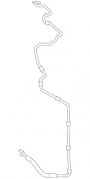 Conductă de aer condiționat, încălzire-condensator Audi A4 B8 13-16 rest 2.0T
