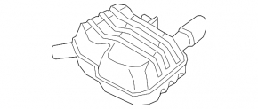 Глушитель задняя часть бочка левая Audi A5 F5 18-20 5D