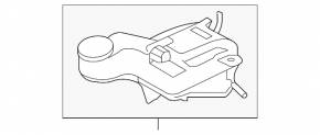 Бачок ГТЦ Mazda3 MPS 09-13