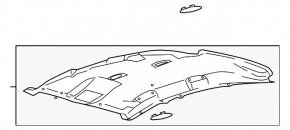 Обшивка потолка Ford C-max MK2 15-18 серая без люка