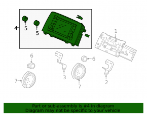 Monitor, display, navigație Honda CRV 17-22, ecran mic