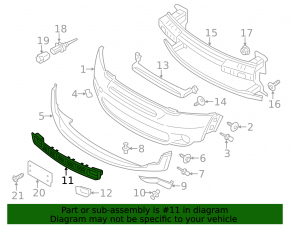 Grilă bara față inferioară Mini Cooper Countryman R60 14-16 model S, pachet JCW
