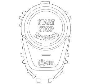 Кнопка start stop BMW X3 G01 18-21 черная