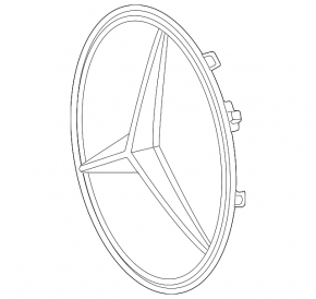 Bază emblemă grilă radiator Mercedes Clasa A V177 19-22