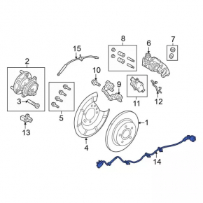 Провод ABS задний левый Ford C-max MK2 13-18
