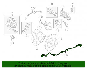 Провод ABS задний левый Ford C-max MK2 13-18