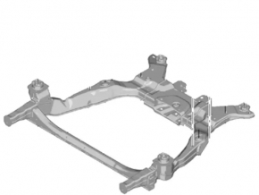 Подрамник передний Lincoln MKZ 13-16 2.0T. hybrid, микротрещины 3 С/Б