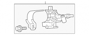 Замок зажигания Mitsubishi Outlander 14-21 под start-stop