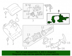 Замок зажигания Mitsubishi Outlander 14-21 под start-stop