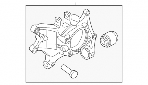 Цапфа задняя правая Kia Sorento 21-26 FWD