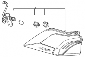Aripă exterioară ușoară stânga Toyota Rav4 19-24 construită în SUA