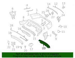 Накладка бампера центральная Mercedes W164 ML