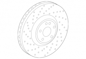 Диск тормозной передний Mercedes G-class W463 19- BREMBO 355/32мм
