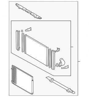 Radiator de răcire cu apă pentru Toyota Sienna 2010