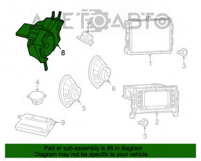 Сабвуфер Jeep Cherokee KL 14-18