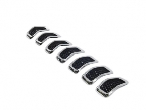 Элемент решетки радиатора grill Jeep Cherokee KL 14-18 дорест хром