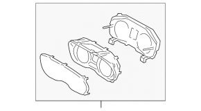 Щиток приборов Subaru XV Crosstrek 13-13