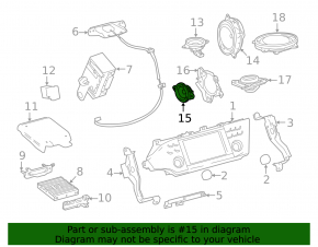 Динамик дверной задний левый Toyota Avalon 13-18 JBL