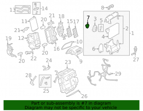 Клапан печки кондиционера Audi Q5 8R 09-16