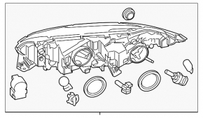 Фара передняя правая Ford Transit Connect MK2 13-25