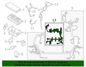 Проводка моторная Lincoln MKC 17-19 2.0T