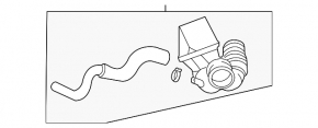 Резонатор с воздуховодом Lexus RX300 98-03