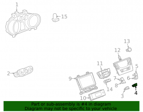 Кнопка отключения стабилизации Buick Encore 17-22