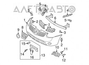 Grila radiatorului Nissan Rogue 07-12