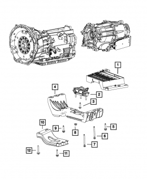 Кронштейн АКПП левый Jeep Grand Cherokee WL 21-26 3.6