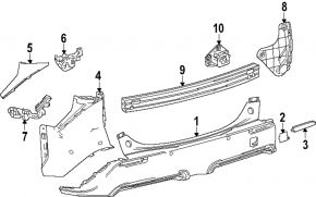 Катафот заднего бампера левый Subaru Solterra 23-26