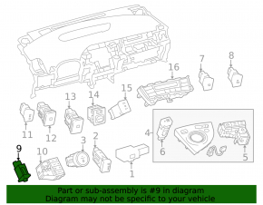 Кнопка PCS OFF Toyota Prius V 12-14