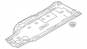 Protecție partea inferioară stângă pentru Audi A4 B9 17-25