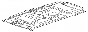 Обшивка потолка Ford Flex 09-12 без люка