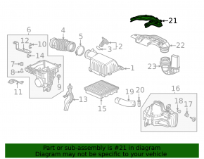 Уплотнитель воздухоприемника Honda Civic XI FE/FL 22-26 1.5T