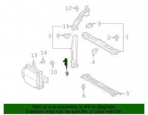 Кронштейн жалюзи правый Toyota Rav4 19-24 hybrid