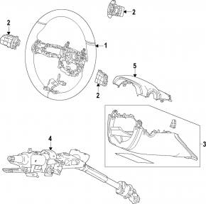 Volan gol Honda Accord 23 - piele neagra