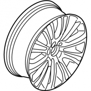 Диск колесный R20 Lincoln MKX 16-18 бордюрка, трещина
