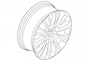 Диск колесный R20 Lincoln MKX 16-18 бордюрка, трещина